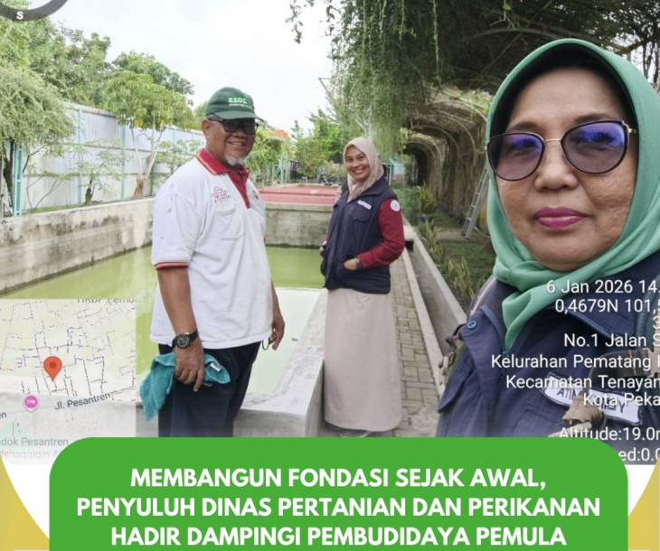 Penyuluh Perikanan Peninjauan Langsung Kondisi Kolam