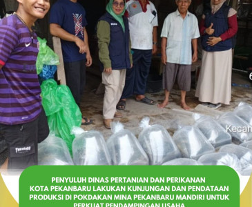 Penyuluh Perikanan Peninjauan Langsung Kondisi Kolam
