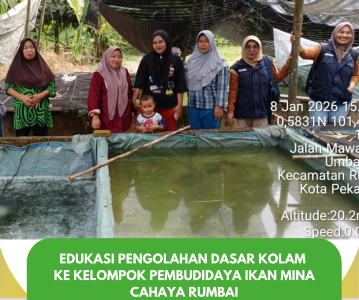 Rapat rutin Pokdakan Mina Cahaya Rumbai