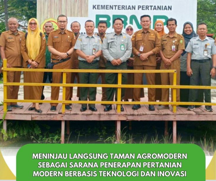 Meninjau langsung Taman Agromodern sebagai sarana penerapan pertanian modern berbasis teknologi dan inovasi