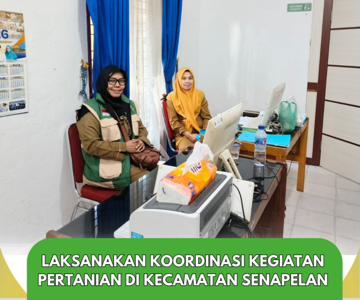 Koordinasi bersama Kasi Kesos Kecamatan Senapelan dalam rangka pengelolaan lahan pertanian