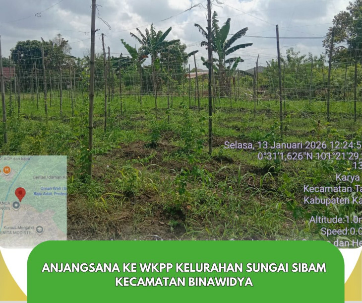 Anjangsana ke WKPP Kelurahan Sungai Sibam