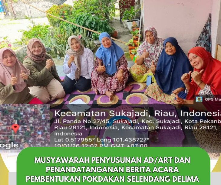 Musyawarah Penyusunan AD/ART & Penandatanganan Berita Acara Pembentukan Pokdakan Selendang Delima
