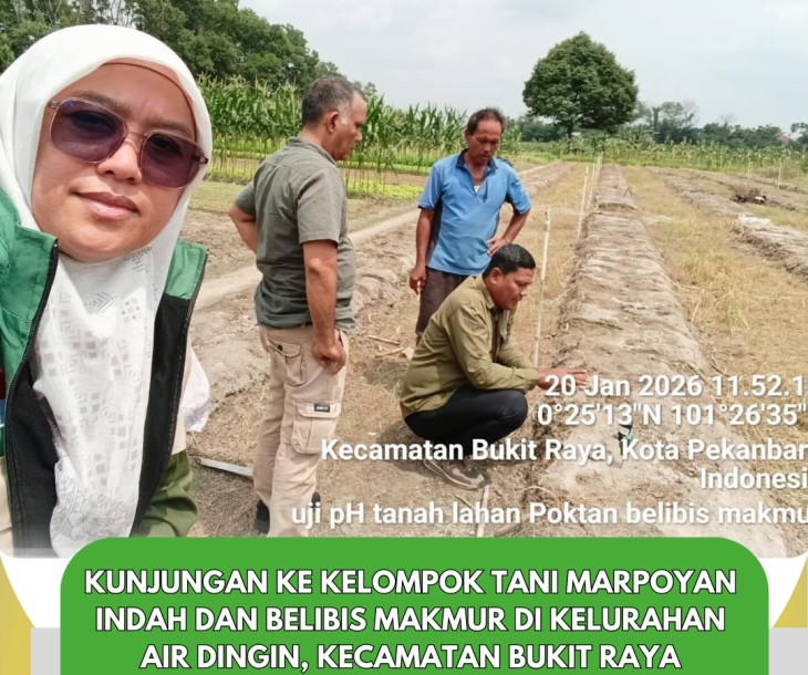Kunjungan ke Kelompok Tani Marpoyan Indah dan Kelompok Tani Belibis Makmur