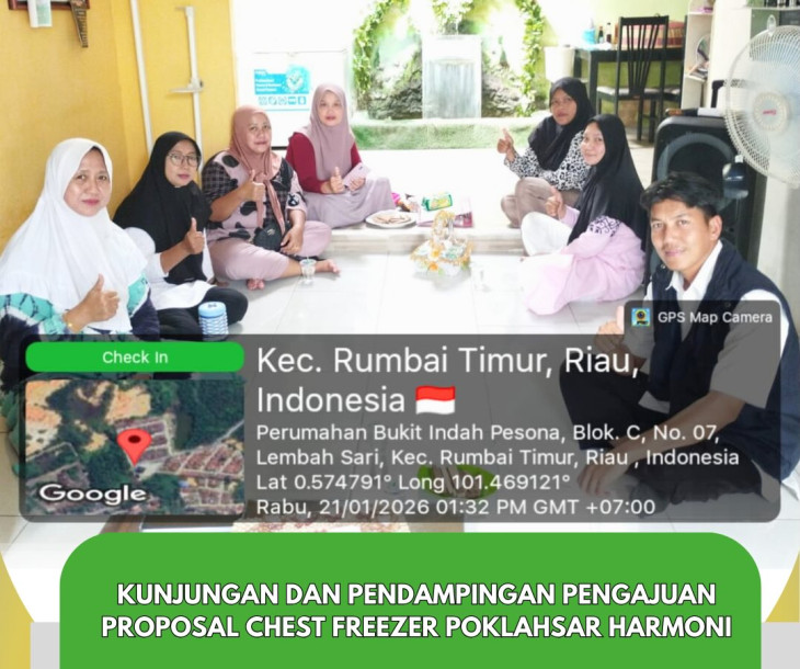 Kunjungan dan Pendampingan Pengajuan Proposal Chest Freezer Poklahsar Harmoni