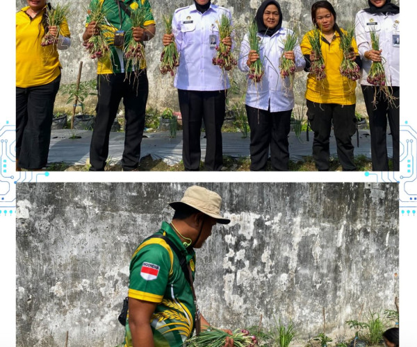Panen Sayur Bersama di Lapas Perempuan Kota Pekanbaru