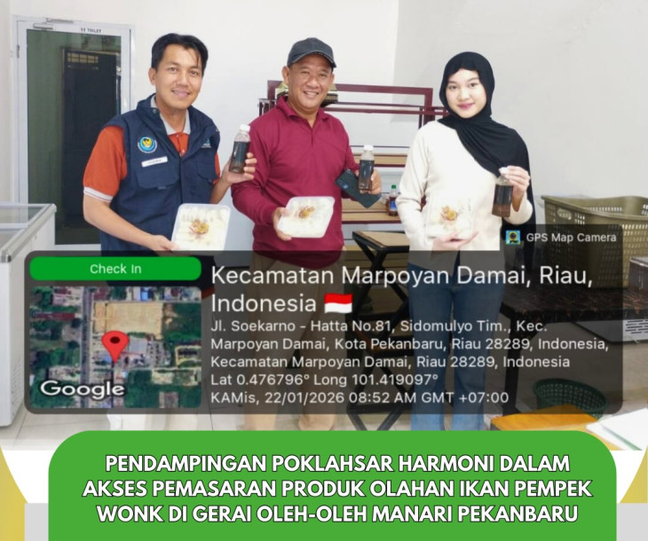 Pendampingan Poklahsar Harmoni dalam Akses Pemasaran Produk Olahan Ikan