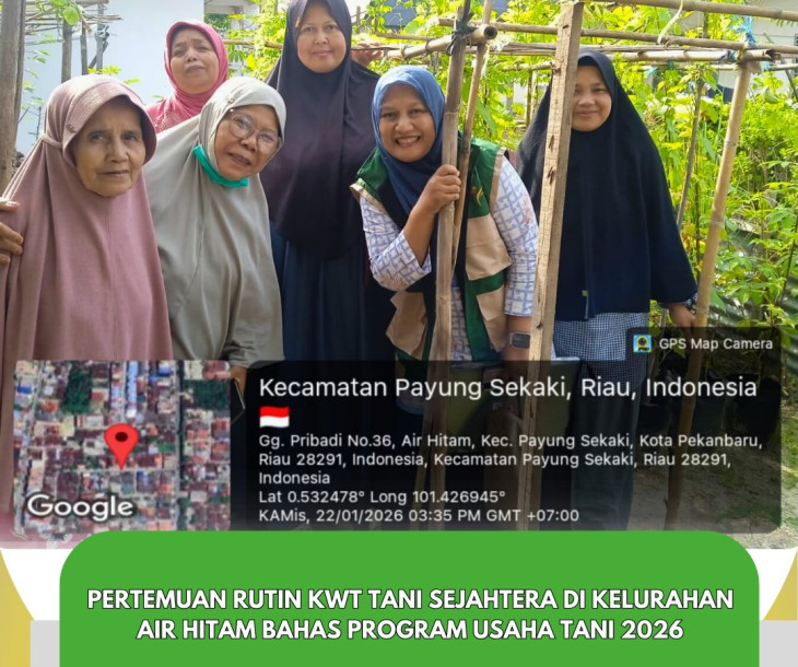Pertemuan Rutin KWT Tani Sejahtera