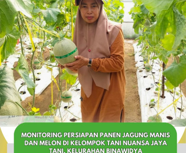 Menghadiri Kegiatan Panen Pare dan Gambas Kelompok Tani Jadi Rejo