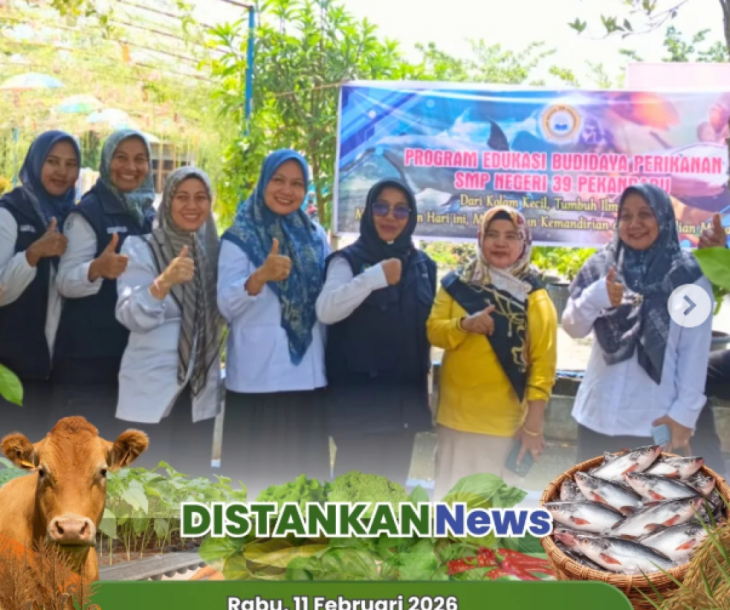 Sinergi Penyuluh Perikanan & DKP Riau Siap Tebar Benih Patin di SMPN 39 Pekanbaru