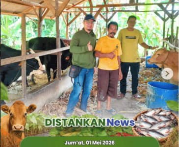 Kunjungan anjangsana sekaligus pendampingan alat dan mesin pertanian (alsintan) di Poktan Belibis Makmur