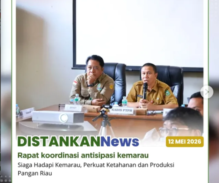 Rapat koordinasi bersama Dinas Pangan, Tanaman Pangan, dan Hortikultura Provinsi Riau