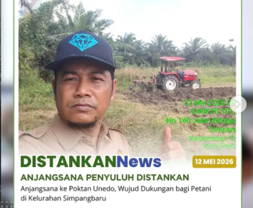 Penyuluh Pertanian melaksanakan kunjungan anjangsana perorangan