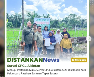 Perkuat Satu Data Pertanian, BPS Kota Pekanbaru Kunjungi Dinas Pertanian & Perikanan