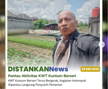 Kegiatan pemetaan/poligon lahan pertanian di Poktan Tani Mandiri