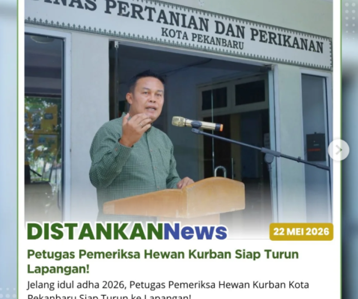 Petugas pemeriksa hewan kurban Kota Pekanbaru siap turun langsung ke lapangan!