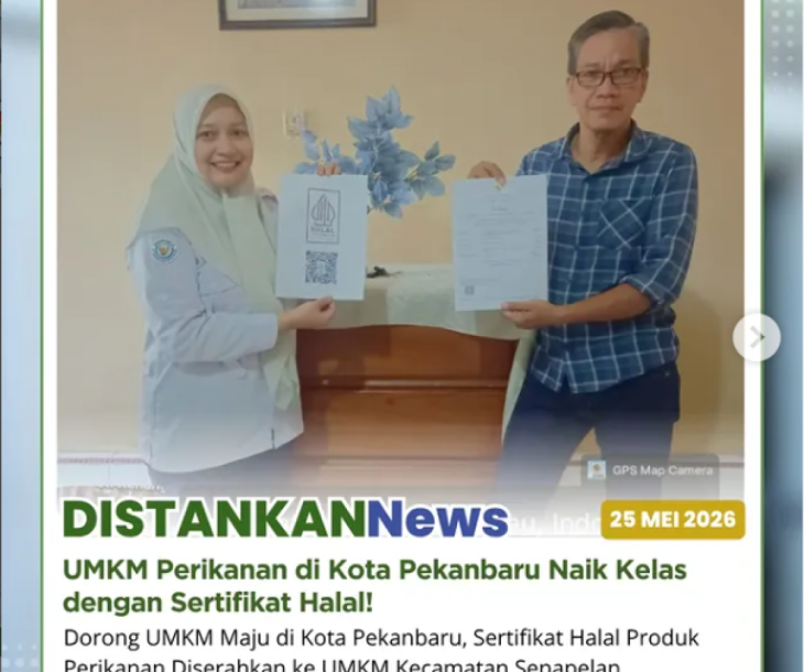Sosialisasi sertifikasi halal bersama Penyuluh Perikanan Kecamatan Senapelan dan pihak P3H BPJPH