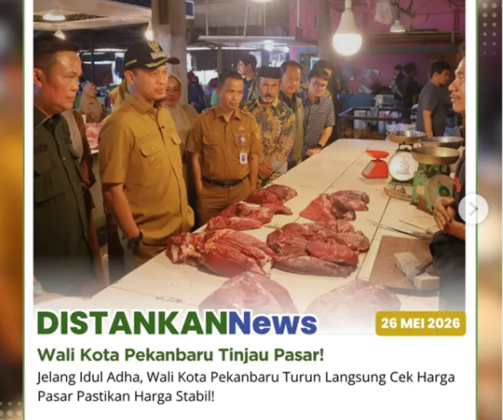 Pemerintah Kota Pekanbaru melaksanakan sidak pasar