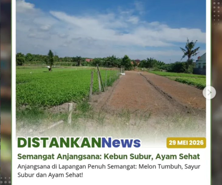 Anjangsana kali ini mampir ke tanaman melon, kangkung, bayam, sekaligus pendampingan ternak ayam kampung
