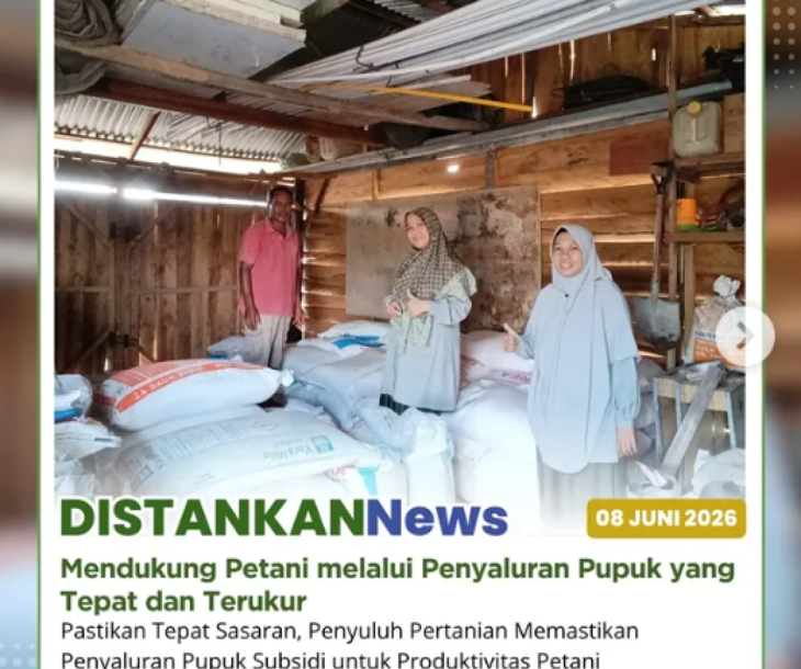 Kegiatan verifikasi dan validasi penebusan pupuk bersubsidi di Kelurahan Air Dingin