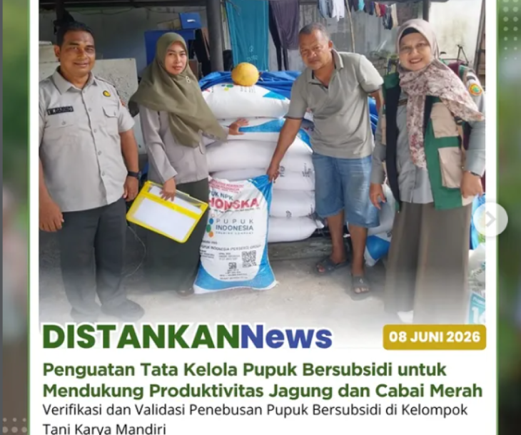 Verifikasi dan Validasi Pupuk Bersubsidi di Kelompok Tani Karya Mandiri