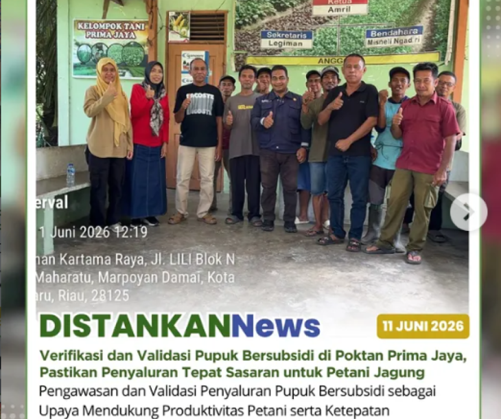Kegiatan verifikasi dan validasi penebusan pupuk bersubsidi di Kelompok Tani Prima Jaya