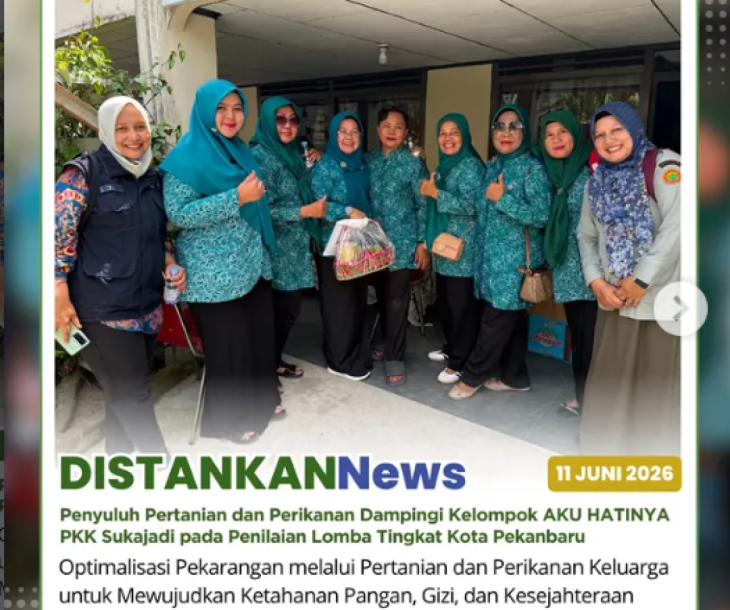 Pendampingan kepada Kelompok AKU HATINYA PKK Kecamatan Sukajadi