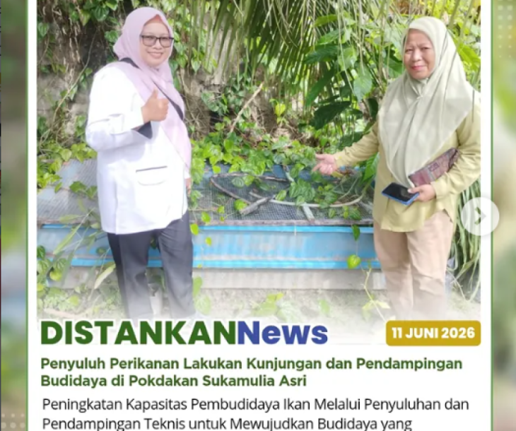 kunjungan lapangan dan penyuluhan langsung ke Kelompok Pembudidaya Ikan (Pokdakan) Sukamulia Asri