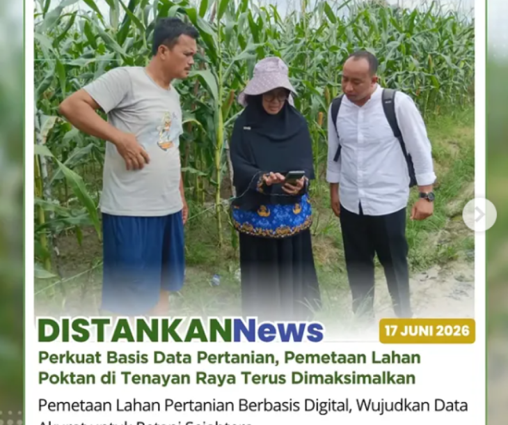Pemetaan lahan (poligon) di Poktan Singgalang Jaya dan Poktan Mitra Keluarga
