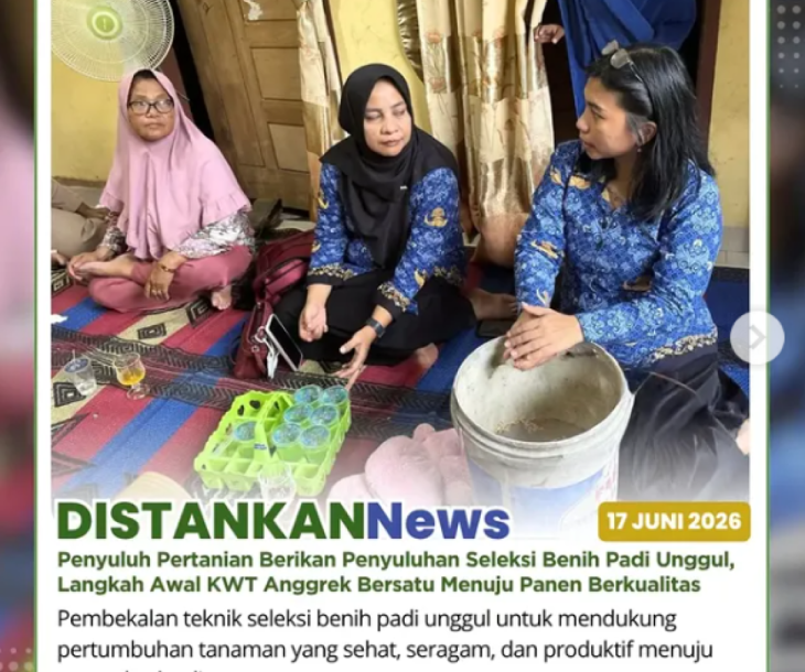 Pembekalan teknik seleksi benih padi unggul