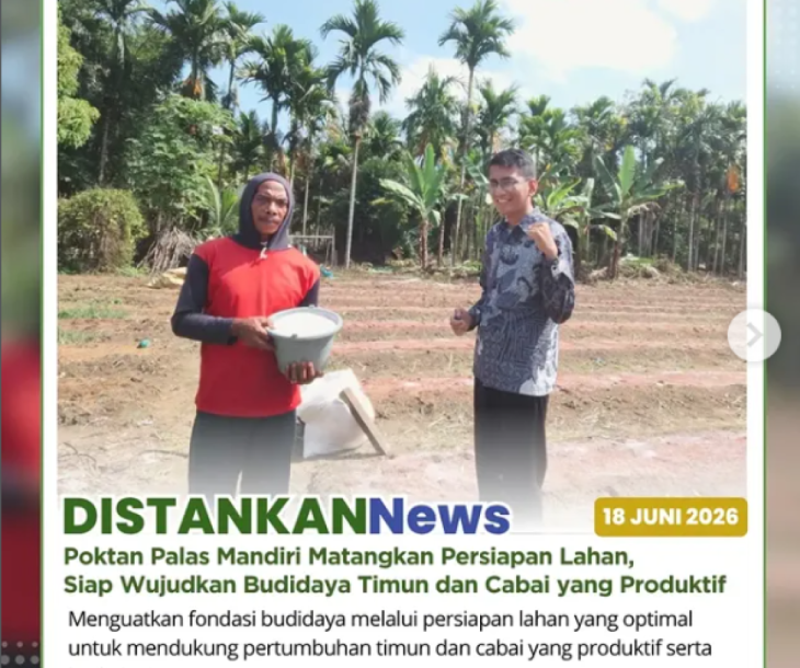 Monitoring Persiapan Lahan Poktan Palas Mandiri