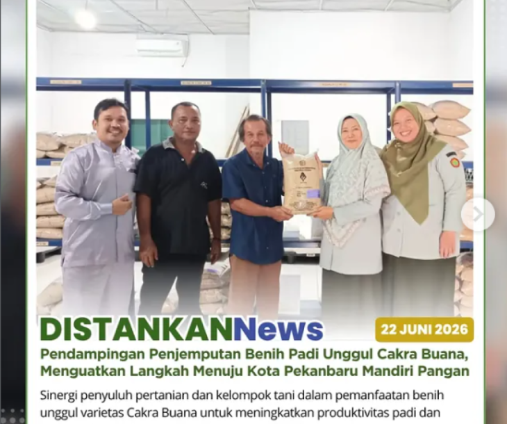 Mendampingi Kelompok Tani Penjemputan Benih Padi Unggul