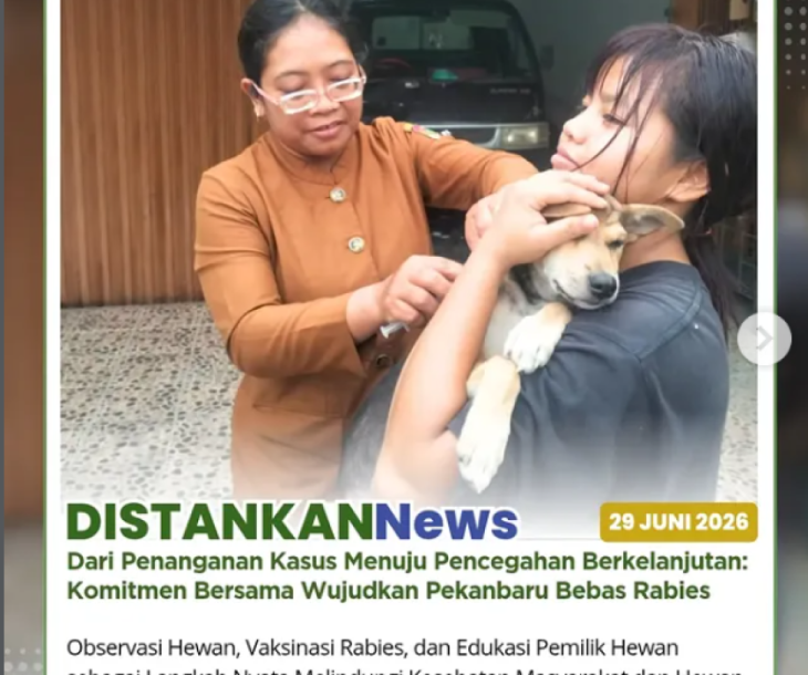 Tindak lanjut atas kasus gigitan Hewan Penular Rabies (HPR) yang terjadi pada 13 Juni 2026