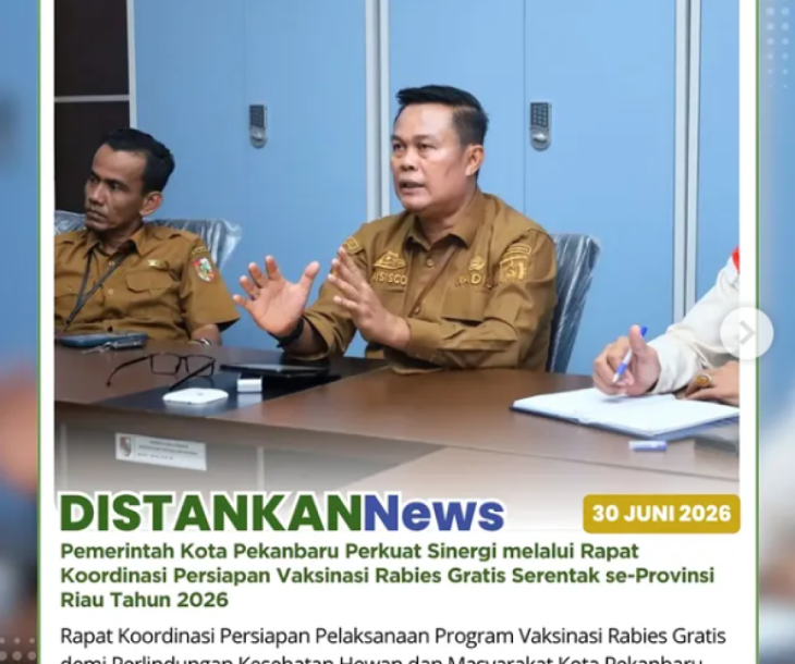 Persiapan Vaksinasi Rabies Serentak se-Provinsi Riau