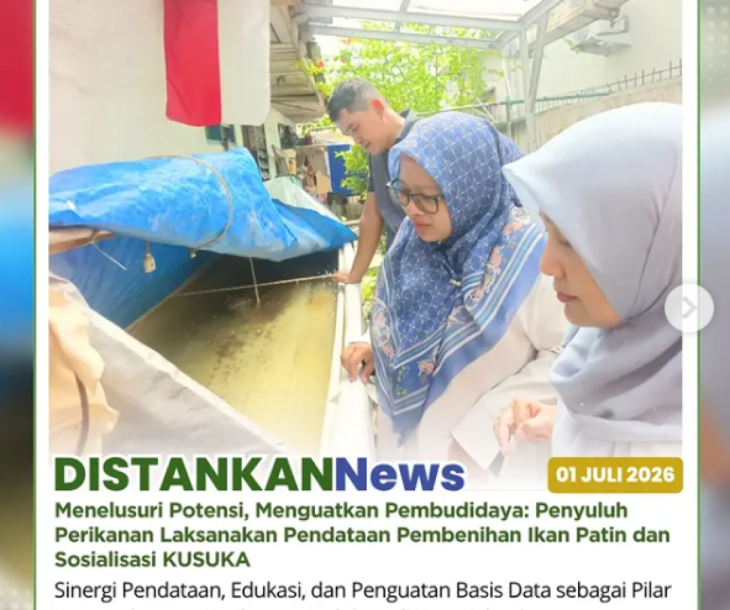 Anjangsana dan pendataan potensi pembenihan ikan patin di Kelurahan Padang Terubuk