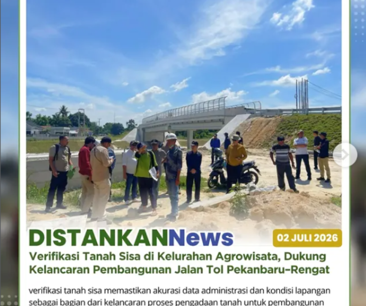 Kegiatan verifikasi tanah sisa di Kelurahan Agrowisata