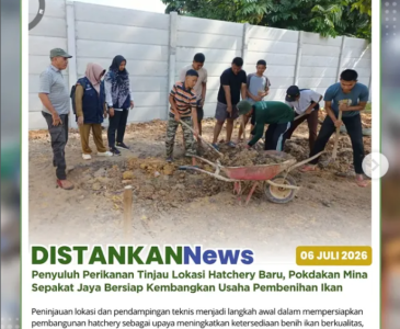 Mengunjungi sejumlah Unit Pembenihan Rakyat (UPR) di Kecamatan Kulim