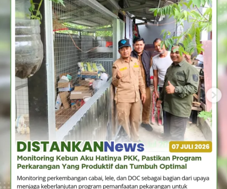 Kunjungan ke Kebun AKU HATINYA PKK di Kelurahan Tuah Karya