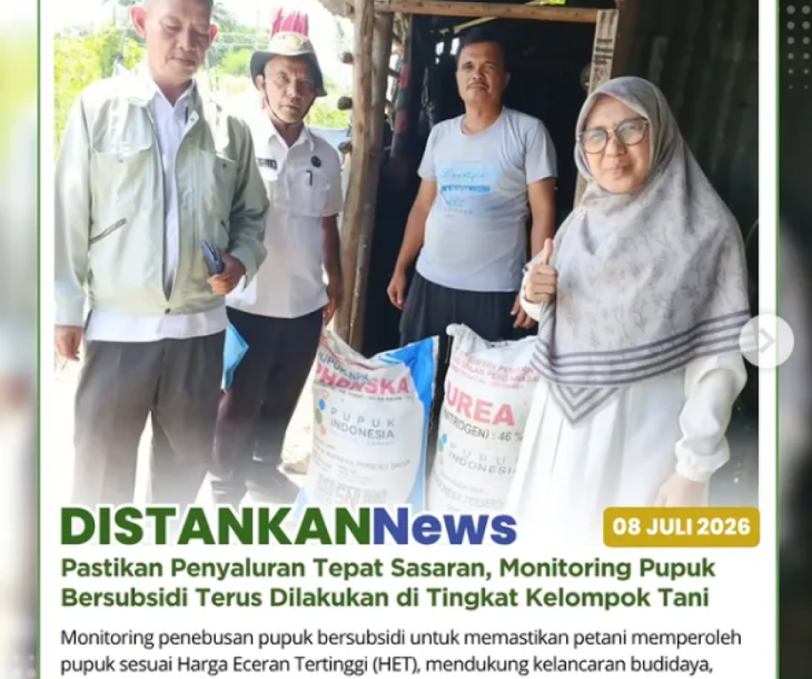 Monitoring Pupuk Bersubsidi di Poktan Singgalang Jaya
