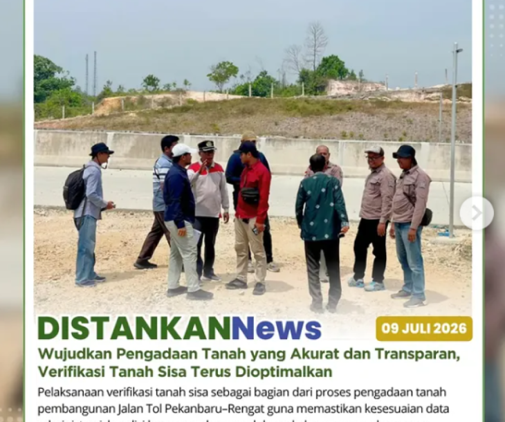 Verifikasi Lapangan Tanah sisa di Kelurahan Rumbai Bukit