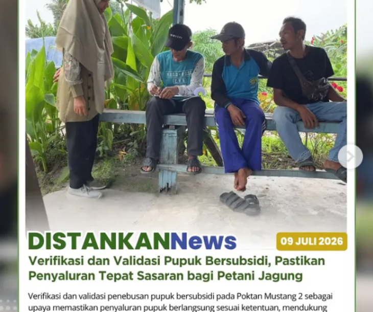 Verifikasi dan validasi penebusan pupuk bersubsidi guna memastikan penyalurannya berjalan sesuai ketentuan