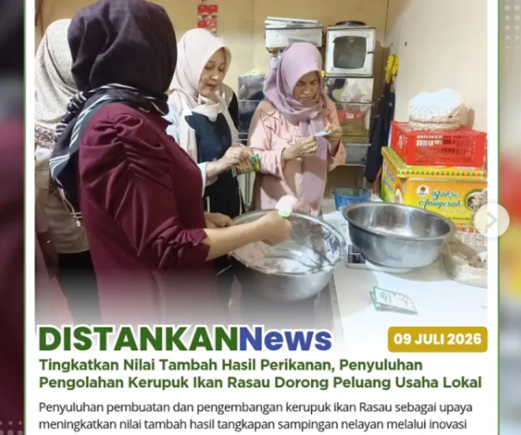 Penyuluhan Kerupuk Ikan Rasau Perkuat Daya Saing Produk Perikanan Lokal