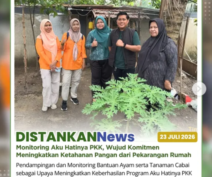 Monitoring dan Pendampingan Program Aku Hatinya PKK