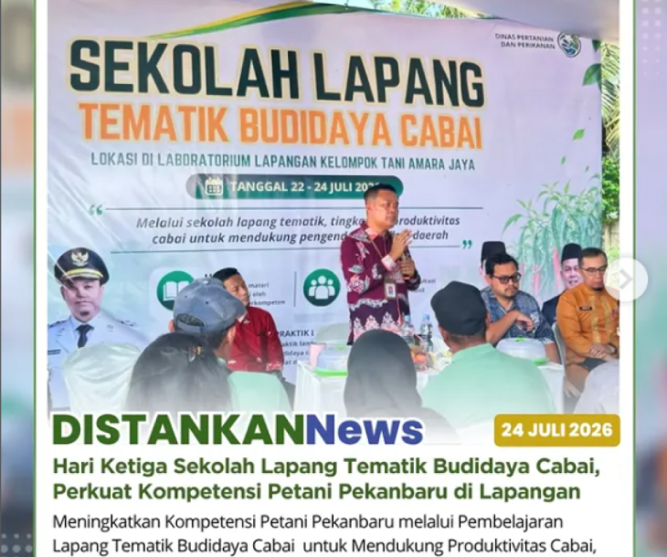 Penutupan Sekolah Lapang Tematik Budidaya Cabai di Laboratorium Lapangan Kelompok Tani Amara Jaya