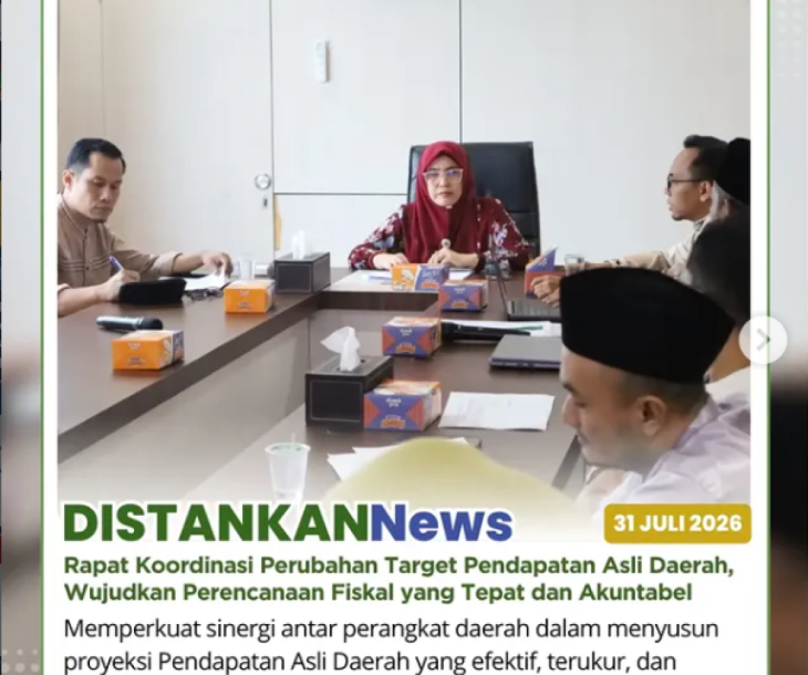 Rapat Pembahasan Perubahan Proyeksi/Target Pendapatan Asli Daerah (PAD) Kota Pekanbaru Tahun 2026