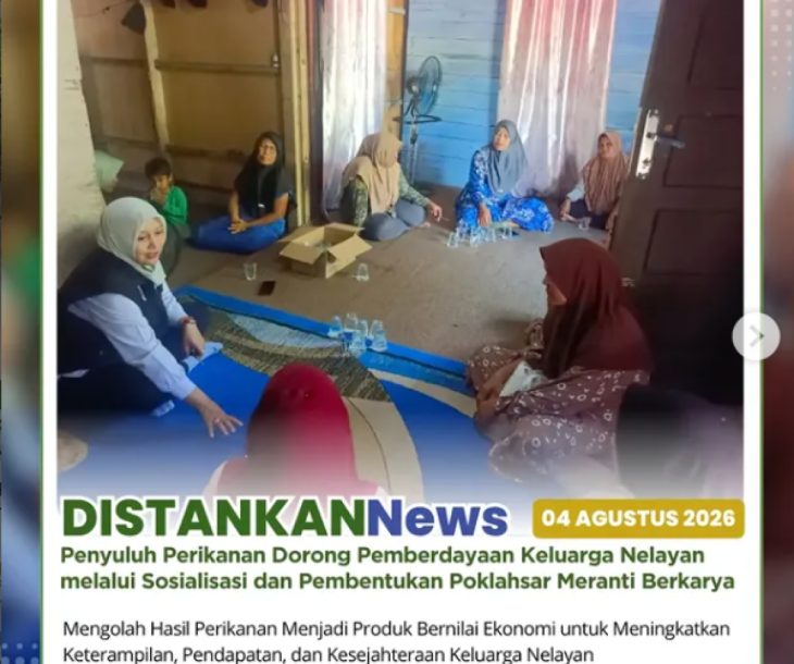 Sosialisasi sekaligus pembentukan Kelompok Pengolah dan Pemasar Hasil Perikanan (Poklahsar)