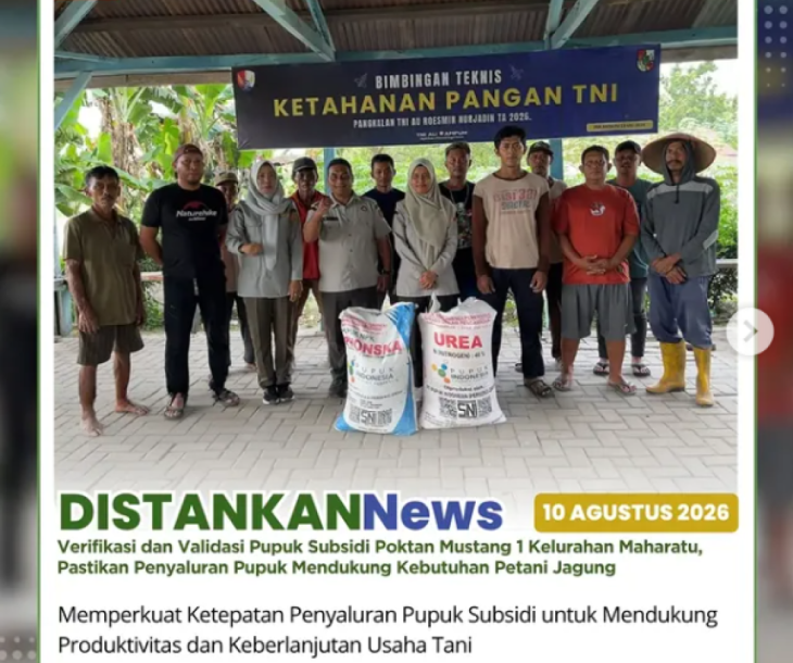 Pelaksanaan Verifikasi dan Validasi Pupuk Subsidi Poktan Mustang 1